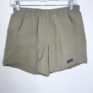 Patagonia Barely Baggies Swim Shorts Women’s Small Olive Green EE